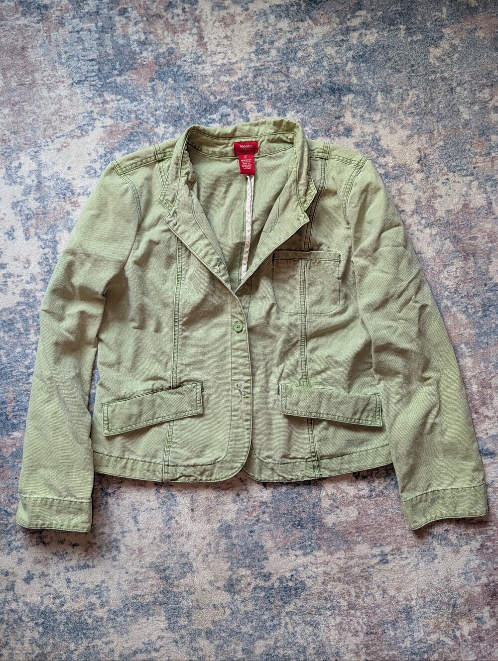 Vintage Mossimo Supply Light Green Cotton Blazer Jacket